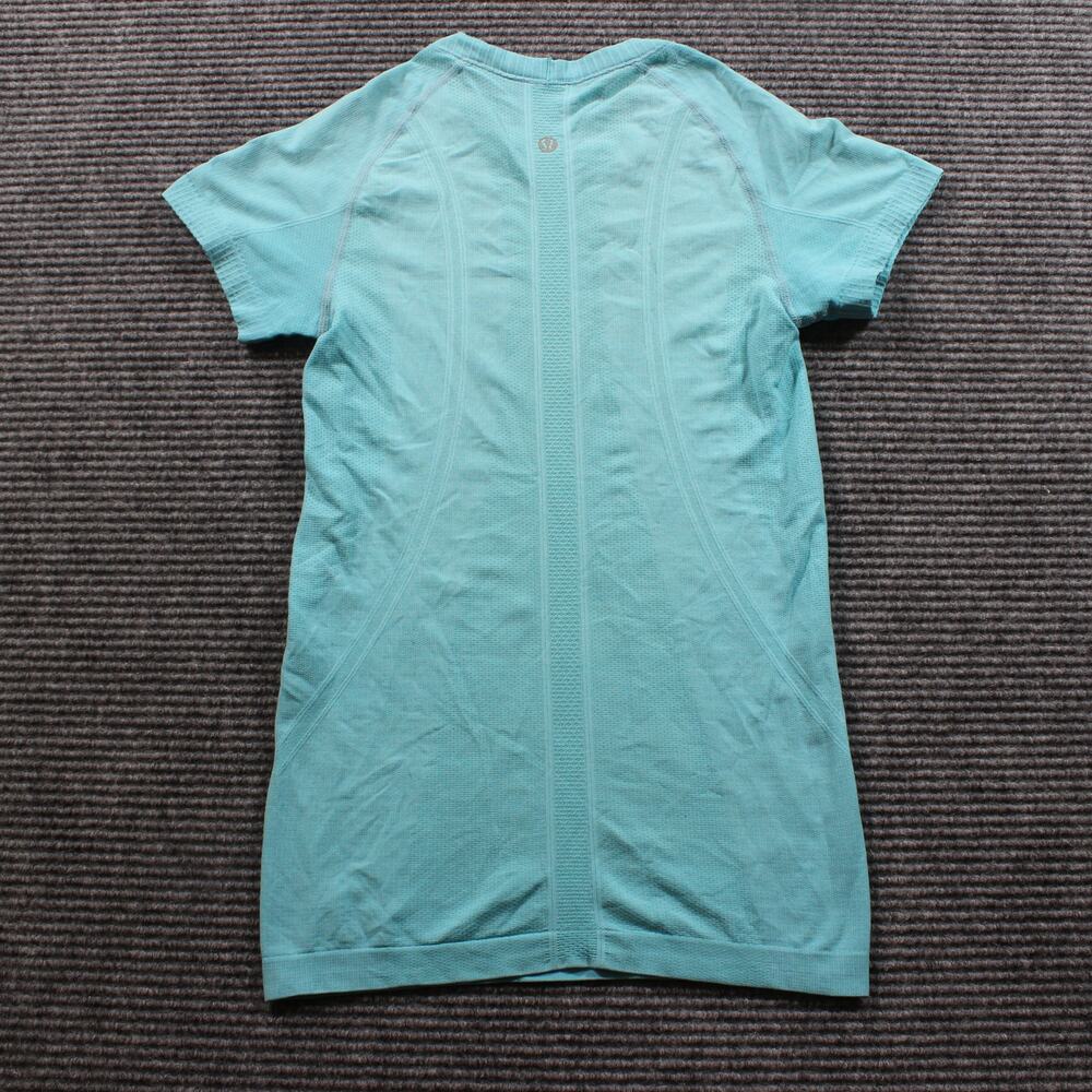 Lululemon Run Swiftly Tech Tee Women's 4 Teal Sho… - image 2